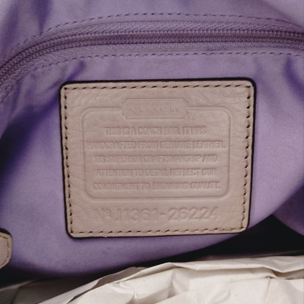 COACH Madison Phoebe Pebbled Leather Shoulder Bag - Picture 13 of 13